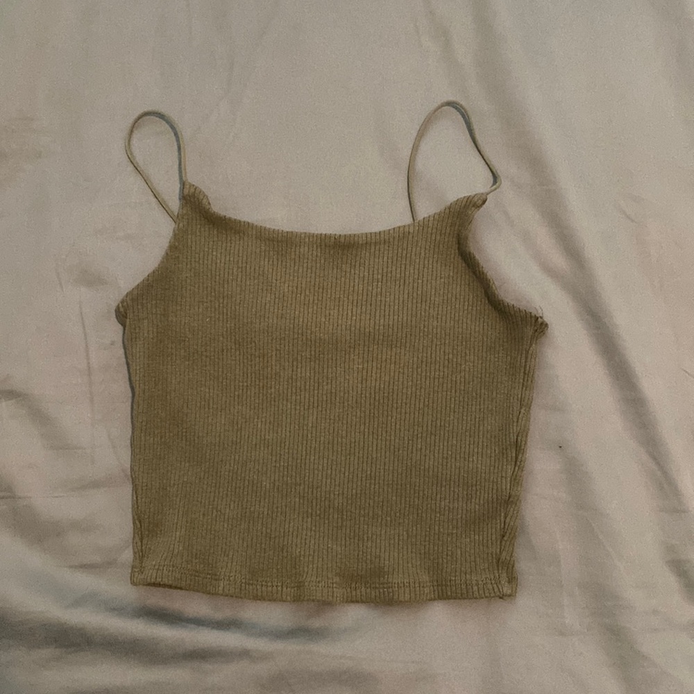 Garage Olive Green Small Tank Top Size Small